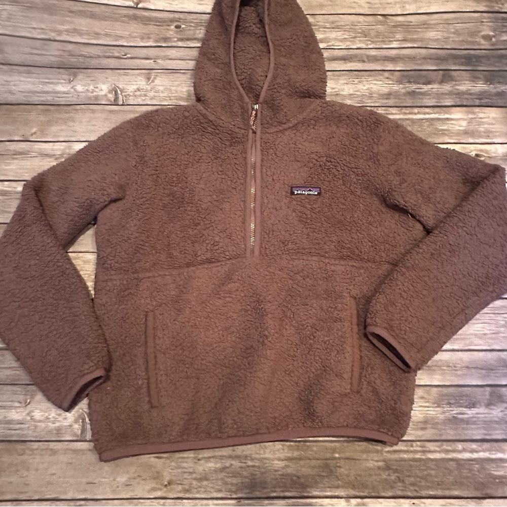 Patagonia purple fuzzy jacket